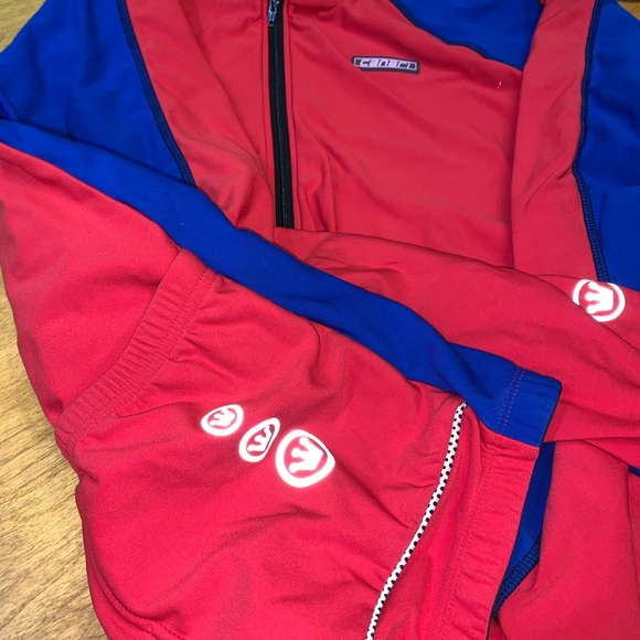 Canari blue/red cycling shirt - Picture 5 of 6